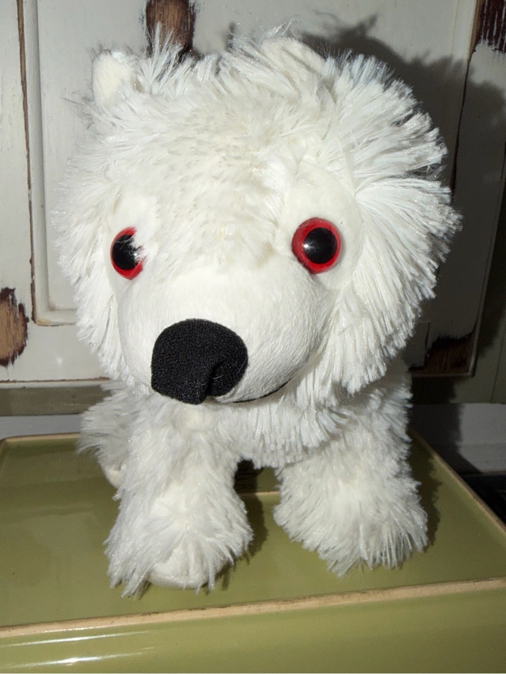 Game of Thrones HBO Plush White Dog Toy with Red Eyes - Soft Pet Plush